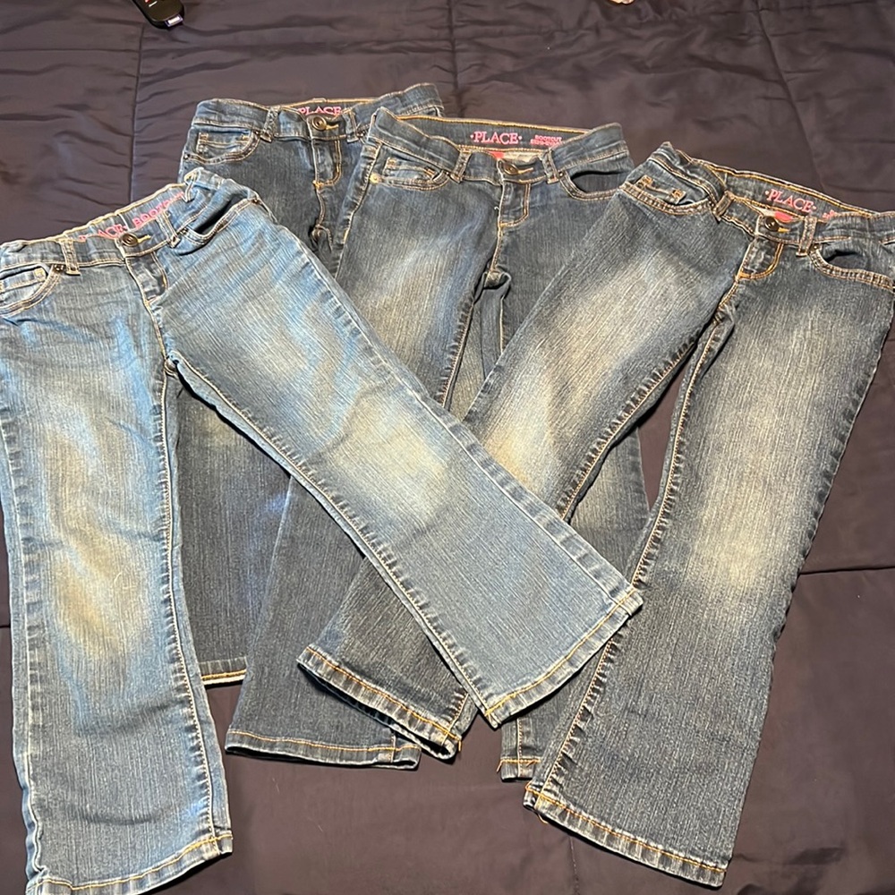 Girl Children’s Place bootcut size 6 jeans 4 pairs